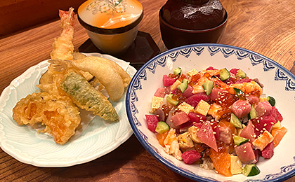 寿 ちらし（1.5人前）天ぷら付き