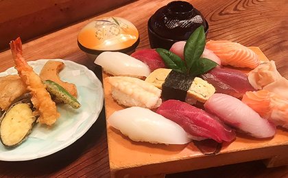 笑 にぎり（1.5人前）天ぷら付き